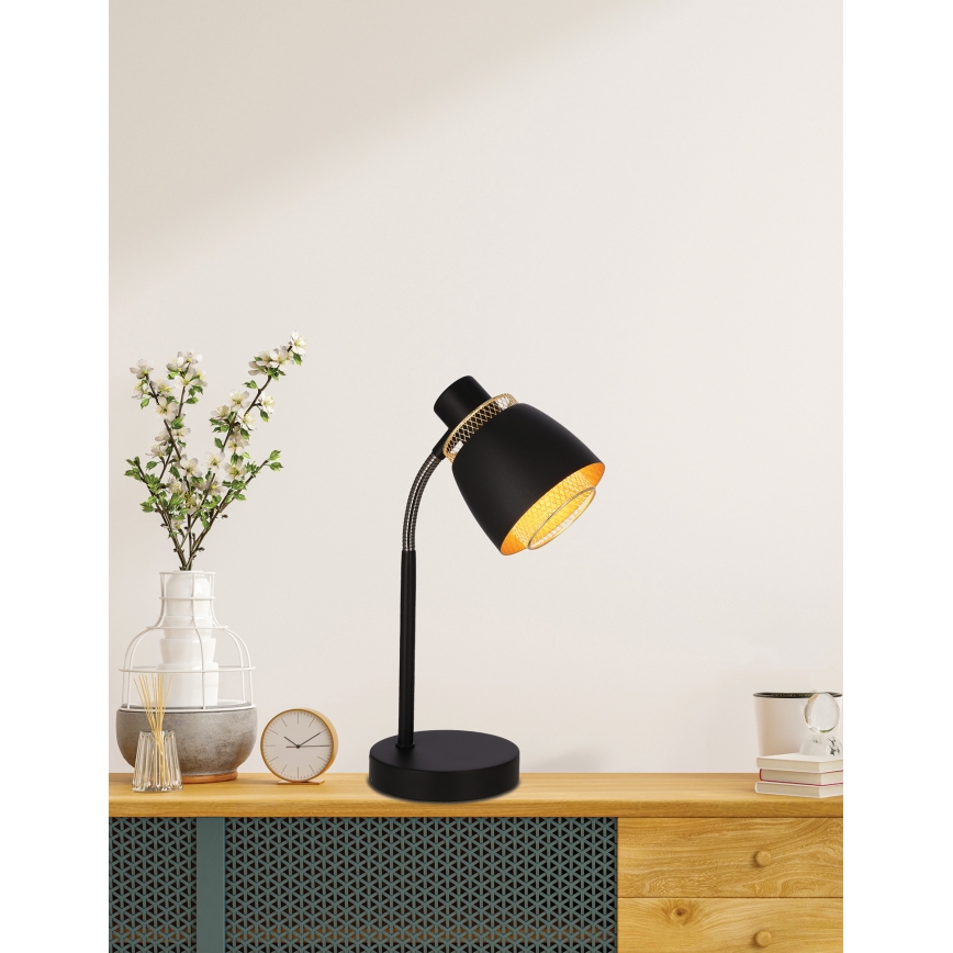 Table lamp ALEKSANDRIA 1xE14/40W/230V black/gold
