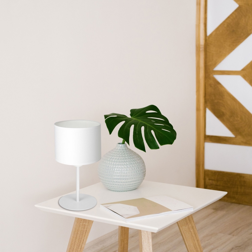 Table lamp ARDEN 1xE27/60W/230V d. 18 cm white