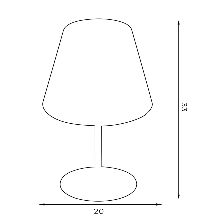 Table lamp ARDEN 1xE27/60W/230V d. 20 cm green/gold