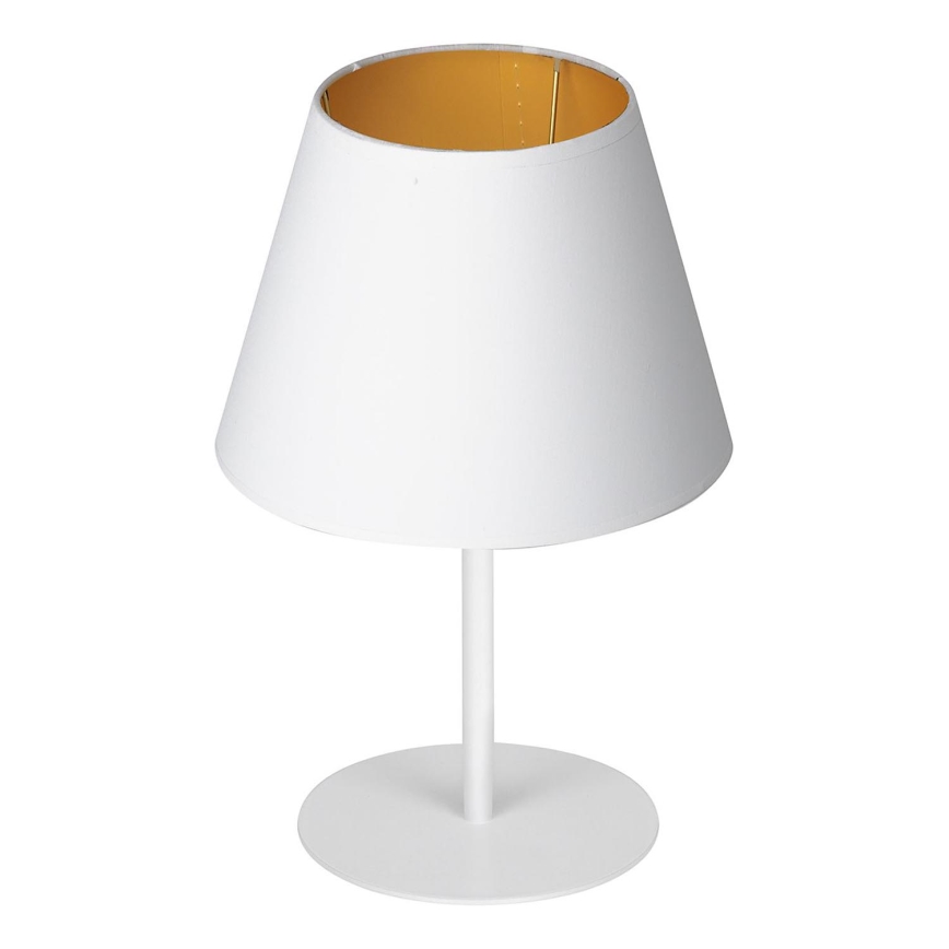 Table lamp ARDEN 1xE27/60W/230V d. 20 cm white/gold