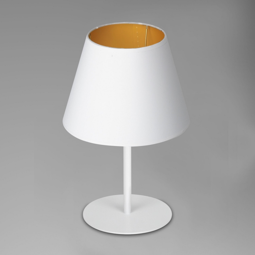 Table lamp ARDEN 1xE27/60W/230V d. 20 cm white/gold