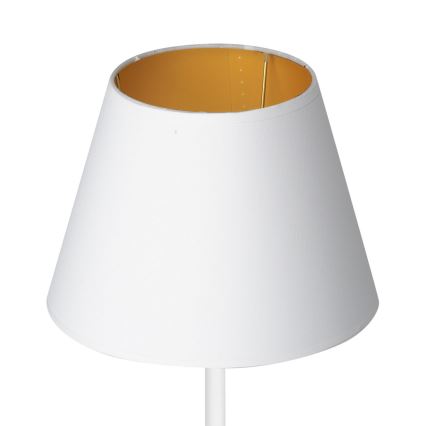 Table lamp ARDEN 1xE27/60W/230V d. 20 cm white/gold