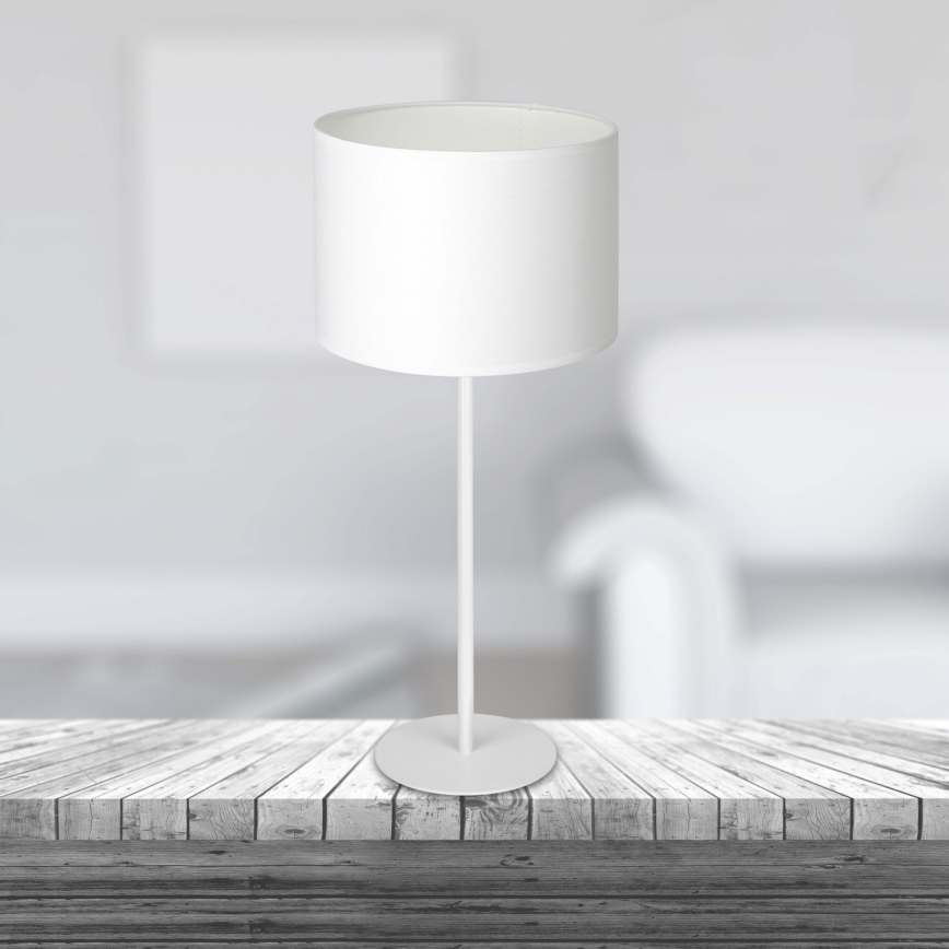Table lamp ARDEN 1xE27/60W/230V d. 25 cm white