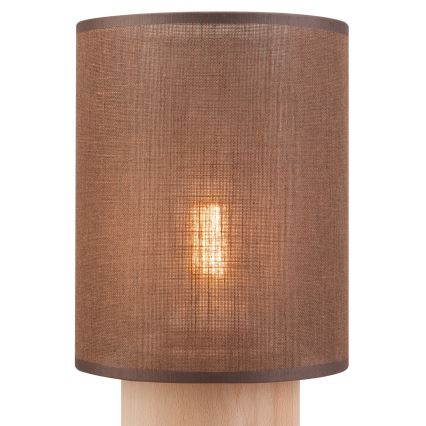 Table lamp ARI TABLE 1xE27/60W/230V brown/beech