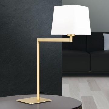 Table lamp CARLTON 1xE27/40W/230V white/gold