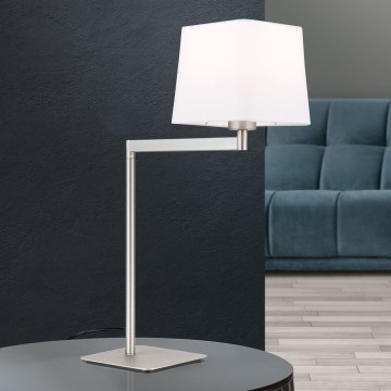 Table lamp CARLTON 1xE27/40W/230V white/matte chrome