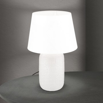 Table lamp CORAL 1xE27/40W/230V ceramics/white