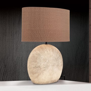 Table lamp ETHNO 1xE27/60W/230V ceramics brown/beige