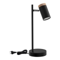 Table lamp LAGOS 1xGU10/15W/230V black/brown