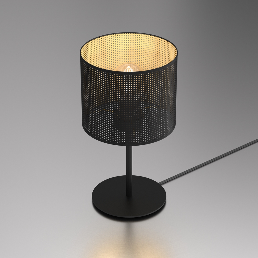 Table lamp LOFT SHADE 1xE27/60W/230V d. 18 cm black/gold