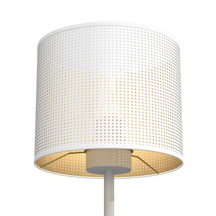 Table lamp LOFT SHADE 1xE27/60W/230V d. 18 cm white/gold