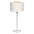 Table lamp LOFT SHADE 1xE27/60W/230V d. 25 cm white/gold