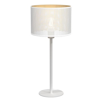 Table lamp LOFT SHADE 1xE27/60W/230V d. 25 cm white/gold