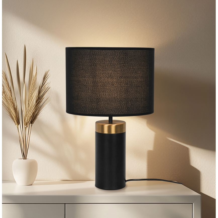 Table lamp LUCIANO 1xE27/40W/230V black/gold