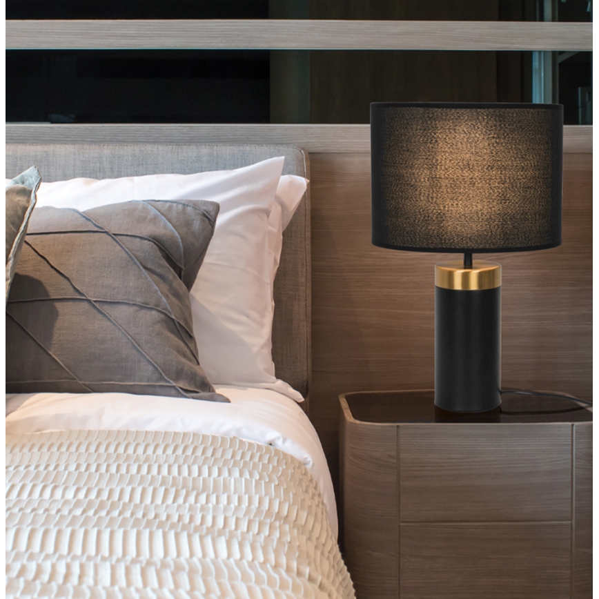 Table lamp LUCIANO 1xE27/40W/230V black/gold