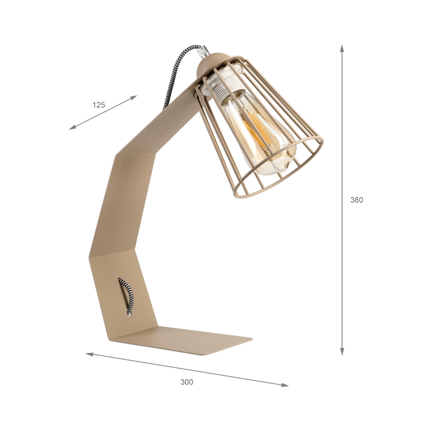Table lamp NANDO 1xE27/15W/230V beige