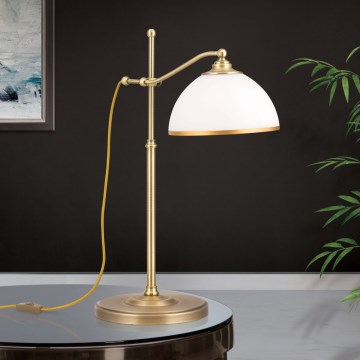 Table lamp OLD LAMP 1xE27/40W/230V 65 cm white/brass