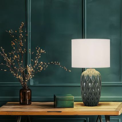 Table lamp PINEAPLE 1xE27/40W/230V white/green