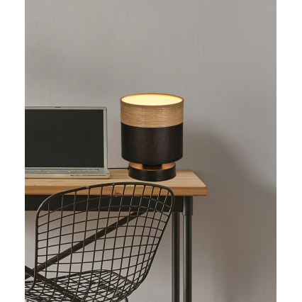 Table lamp PORTO 1xE27/60W/230V black/brown