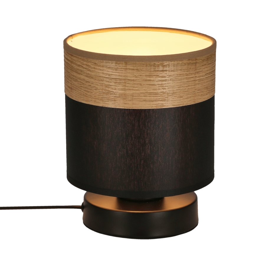 Table lamp PORTO 1xE27/60W/230V black/brown
