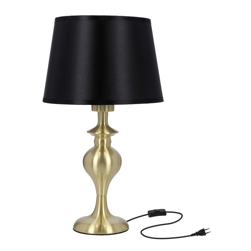 Table lamp PRIMA GOLD 1xE27/60W/230V black/gold