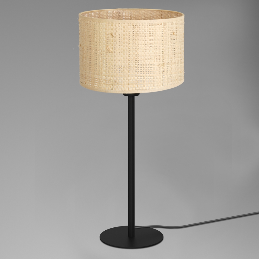 Table lamp RATTAN 1xE27/60W/230V d. 25 cm rattan