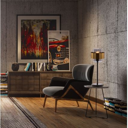 Table lamp SPIEGA 1xE27/60W/230V gold/black