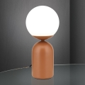 Table lamp STANLEY 1xE14/25W/230V ceramics/brown