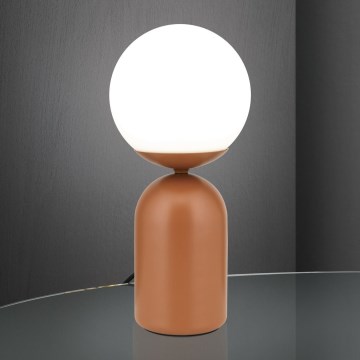 Table lamp STANLEY 1xE14/25W/230V ceramics/brown