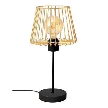 Table lamp TORRI 1xE27/15W/230V gold/black