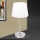 Table lamp with USB port LUDWIG 1xE27/40W/230V 50 cm white/matte chrome