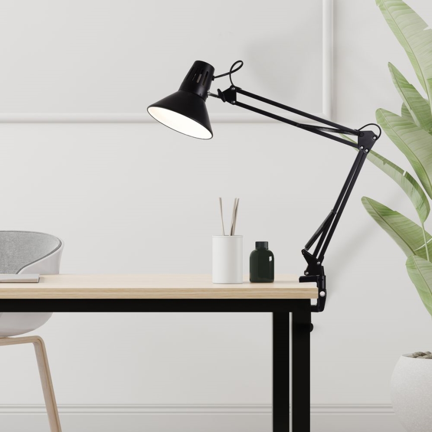 Table lamp WORKER 1xE27/10W/230V black