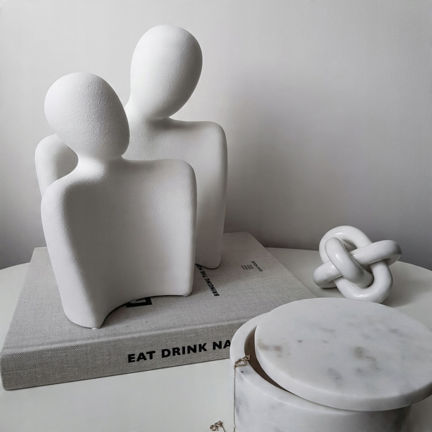 Tabletop decoration, 20 x 5.5 x 14.5 cm, white
