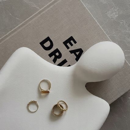Tabletop decoration, 20 x 5.5 x 14.5 cm, white