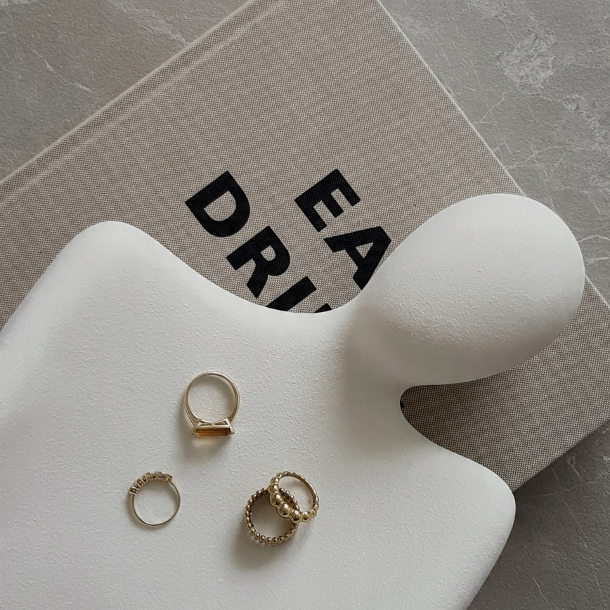 Tabletop decoration, 20 x 5.5 x 14.5 cm, white