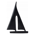 Tabletop decoration 21 cm resin/black