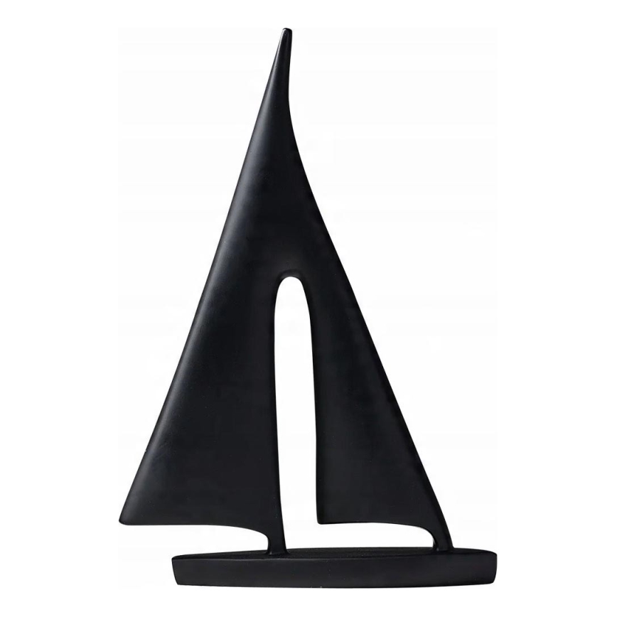 Tabletop decoration 21 cm resin/black