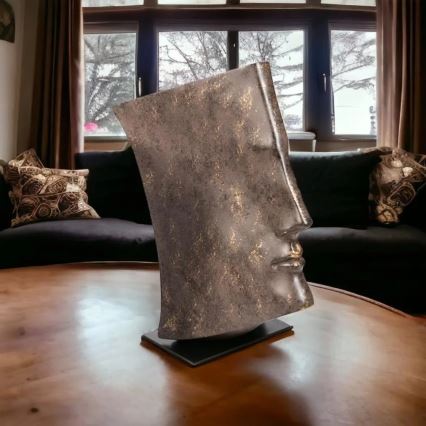 Tabletop decoration 29 x 25 x 17 cm, resin with copper finish