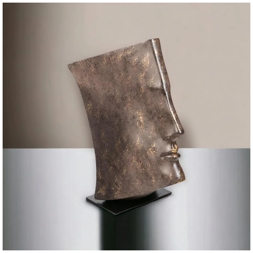 Tabletop decoration 29 x 25 x 17 cm, resin with copper finish