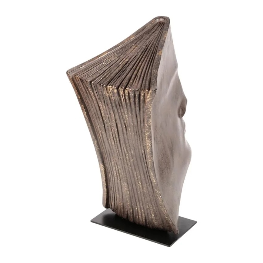 Tabletop decoration 29 x 25 x 17 cm, resin with copper finish