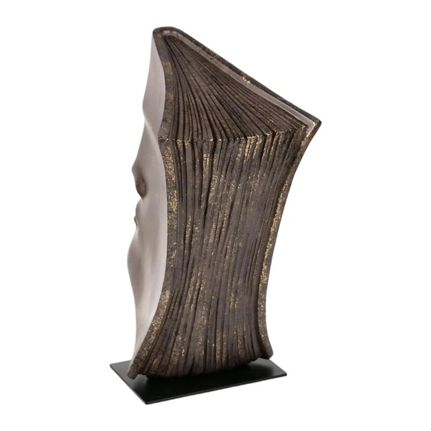 Tabletop decoration 29 x 25 x 17 cm, resin with copper finish