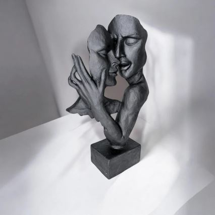 Tabletop decoration 29x9x17 cm, black resin