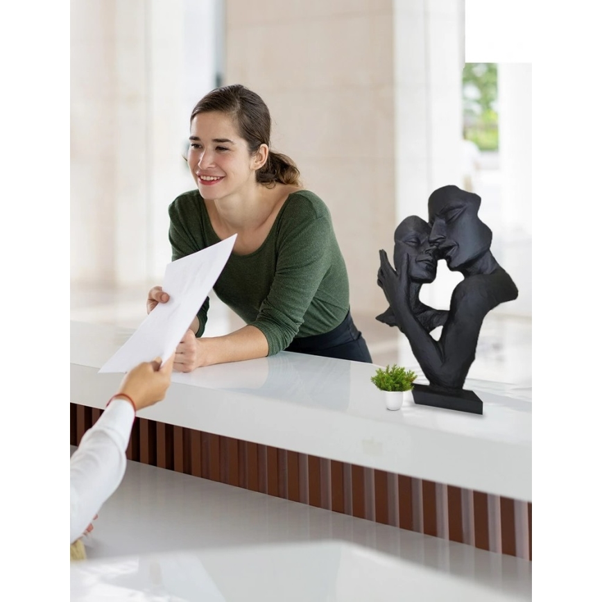 Tabletop decoration 29x9x17 cm, black resin
