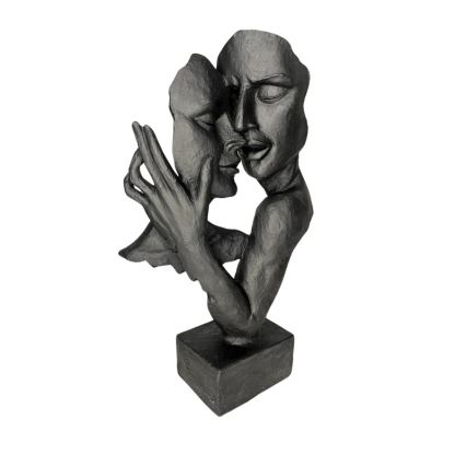Tabletop decoration 29x9x17 cm, black resin