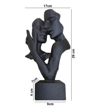 Tabletop decoration 29x9x17 cm, black resin