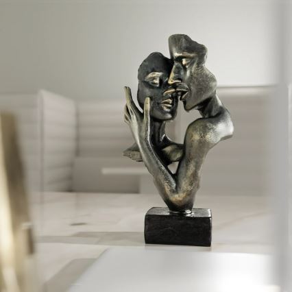 Tabletop decoration 31.5x9.5x19 cm resin/patina