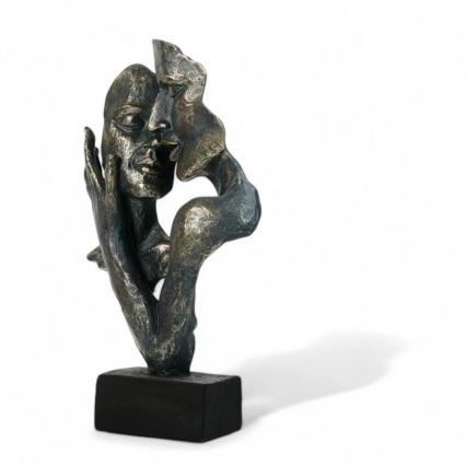 Tabletop decoration 31.5x9.5x19 cm resin/patina