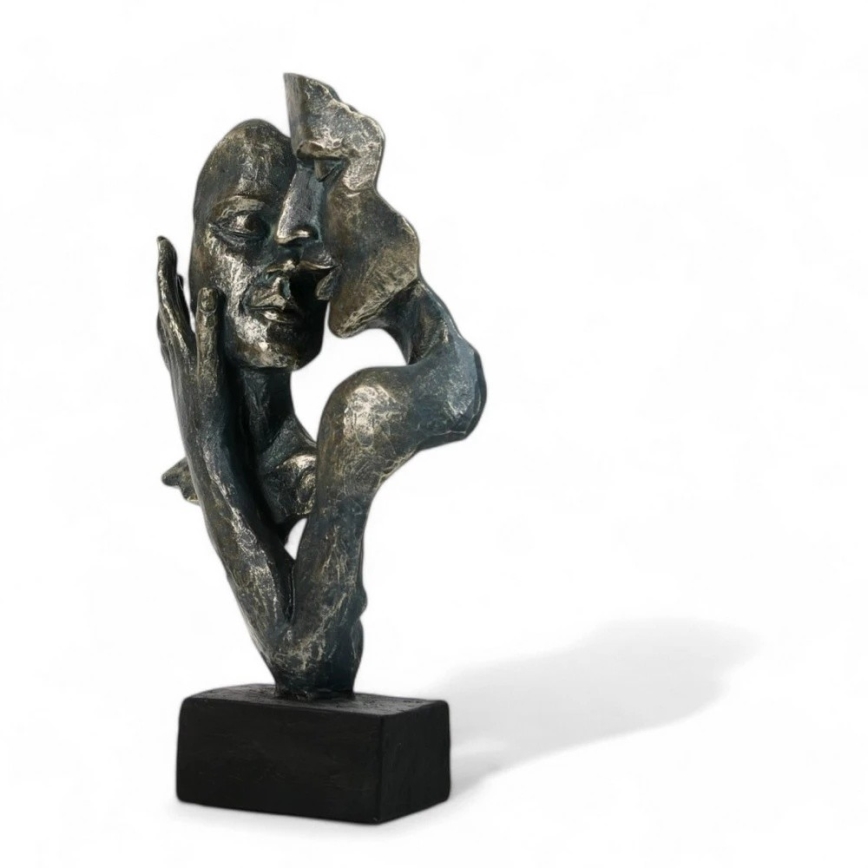Tabletop decoration 31.5x9.5x19 cm resin/patina