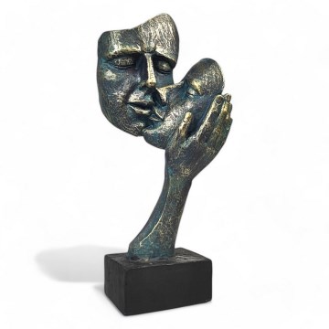 Tabletop decoration 35x22x13 cm resin/patina