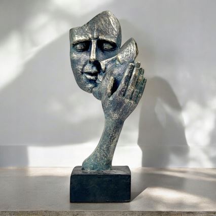 Tabletop decoration 35x22x13 cm resin/patina